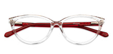 Load image into Gallery viewer, Transparent Cat Eye Full Rim Kids Eyeglasses by Hooper-152522