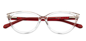 Transparent Cat Eye Full Rim Kids Eyeglasses by Hooper-152522