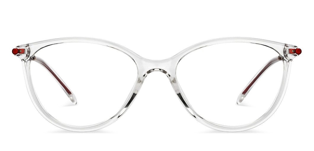 Transparent Cat Eye Full Rim Women Eyeglasses by Lenskart Air-201325