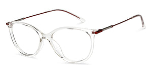 Transparent Cat Eye Full Rim Women Eyeglasses by Lenskart Air-201325