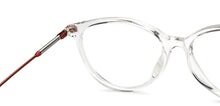 Load image into Gallery viewer, Transparent Cat Eye Full Rim Women Eyeglasses by Lenskart Air-201325