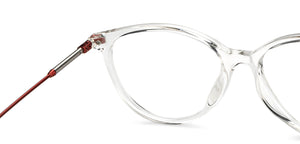 Transparent Cat Eye Full Rim Women Eyeglasses by Lenskart Air-201325