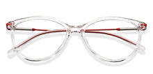 Load image into Gallery viewer, Transparent Cat Eye Full Rim Women Eyeglasses by Lenskart Air-201325