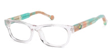 Load image into Gallery viewer, Transparent Rectangle Full Rim Kids Eyeglasses by Hooper-208718