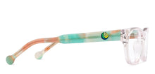 Load image into Gallery viewer, Transparent Rectangle Full Rim Kids Eyeglasses by Hooper-208718