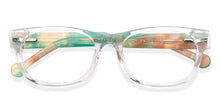 Load image into Gallery viewer, Transparent Rectangle Full Rim Kids Eyeglasses by Hooper-208718