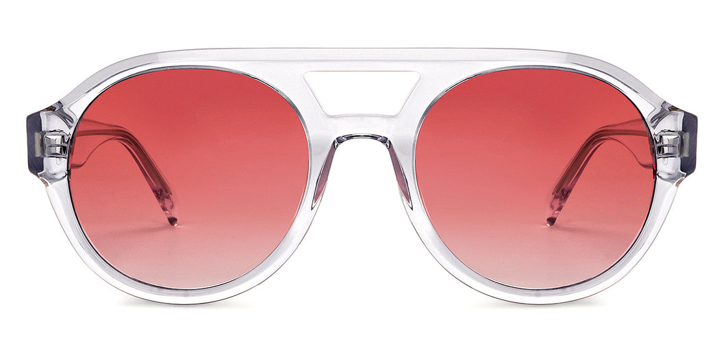 Transparent Round Full Rim Unisex Sunglasses by John Jacobs-201679