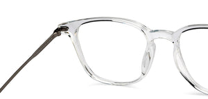 Transparent Rectangle Full Rim Unisex Eyeglasses by Lenskart Air-206049