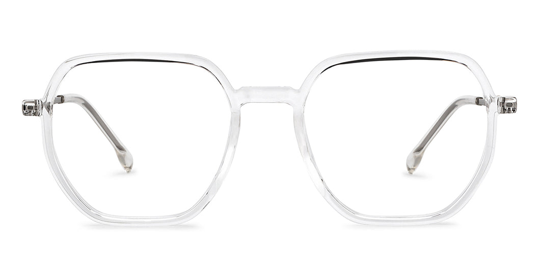 Transparent Geometric Full Rim Unisex Eyeglasses by Lenskart Air-201281