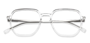 Transparent Geometric Full Rim Unisex Eyeglasses by Lenskart Air-201281