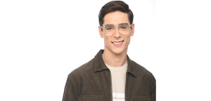 Transparent Square Full Rim Unisex Eyeglasses by Vincent Chase-206662