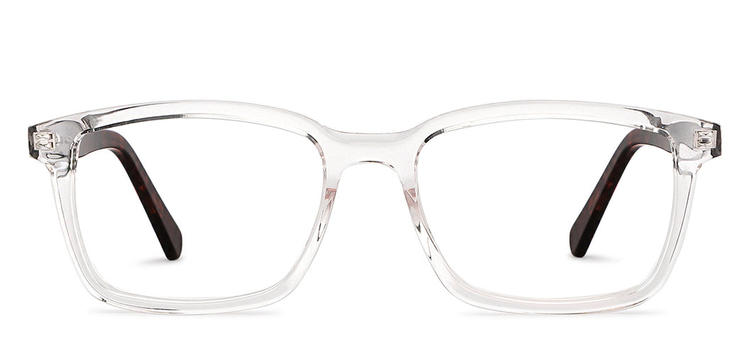 Transparent Rectangle Full Rim Unisex Eyeglasses by Vincent Chase-204256