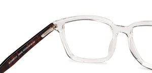 Transparent Rectangle Full Rim Unisex Eyeglasses by Vincent Chase-204256