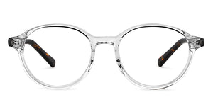 Transparent Round Full Rim Kids Eyeglasses by Hooper-152514