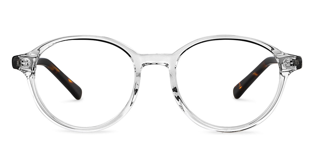 Transparent Round Full Rim Kids Eyeglasses by Hooper-152514