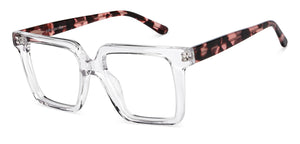 Transparent Square Full Rim Unisex Eyeglasses by John Jacobs-153077