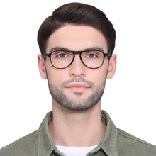 Load image into Gallery viewer, Black Aviator Full Rim Unisex Eyeglasses by Vincent Chase VC-130262