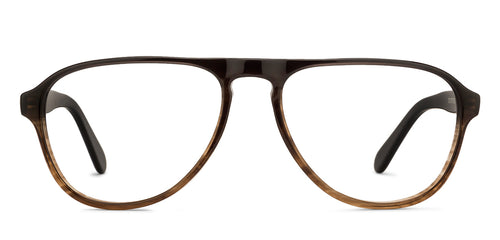 Black Aviator Full Rim Unisex Eyeglasses by Vincent Chase VC-130262