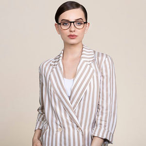 Black Aviator Full Rim Unisex Eyeglasses by Vincent Chase VC-130262