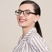 Load image into Gallery viewer, Black Aviator Full Rim Unisex Eyeglasses by Vincent Chase VC-130262