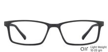 Load image into Gallery viewer, Black Rectangle Full Rim Unisex Eyeglasses by Lenskart Air Online-129600