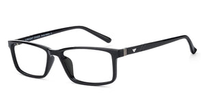 Black Rectangle Full Rim Unisex Eyeglasses by Lenskart Air Online-129600