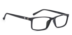 Black Rectangle Full Rim Unisex Eyeglasses by Lenskart Air Online-129600