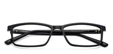 Load image into Gallery viewer, Black Rectangle Full Rim Unisex Eyeglasses by Lenskart Air Online-129600