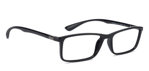 Black Rectangle Full Rim Unisex Eyeglasses by Lenskart Air Online-129603