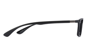 Black Rectangle Full Rim Unisex Eyeglasses by Lenskart Air Online-129603