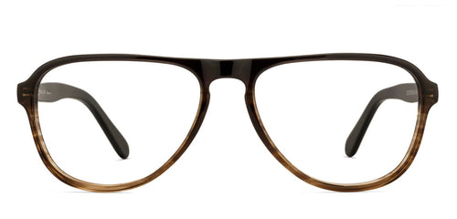 Black Aviator Full Rim Unisex Eyeglasses by Vincent Chase VC-130266