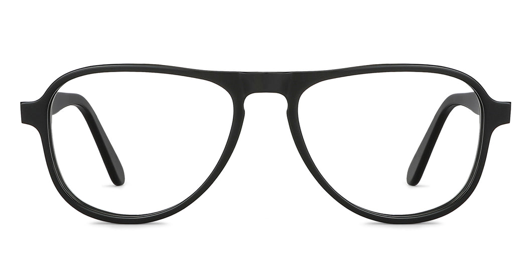 Black Aviator Full Rim Unisex Eyeglasses by Vincent Chase-130263