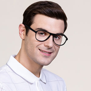 Black Aviator Full Rim Unisex Eyeglasses by Vincent Chase-130263