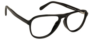 Black Aviator Full Rim Unisex Eyeglasses by Vincent Chase Computer Glasses-142733