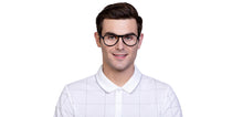 Load image into Gallery viewer, Black Aviator Full Rim Unisex Eyeglasses by Vincent Chase Computer Glasses-142733