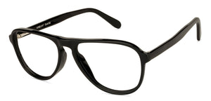 Black Aviator Full Rim Unisex Eyeglasses by Vincent Chase Computer Glasses-142733