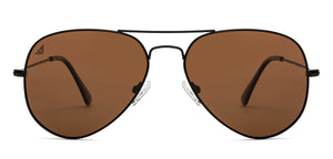 Black Aviator Full Rim Unisex Sunglasses by Vincent Chase Polarized-208873