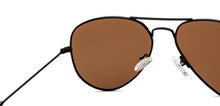 Load image into Gallery viewer, Black Aviator Full Rim Unisex Sunglasses by Vincent Chase Polarized-208873