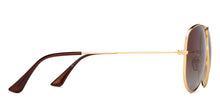 Load image into Gallery viewer, Gold Aviator Full Rim Unisex Sunglasses by Vincent Chase Polarized-208874