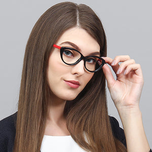Black Cat Eye Full Rim Women Eyeglasses by Vincent Chase Online-122534
