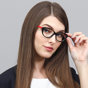 Black Cat Eye Full Rim Women Eyeglasses by Vincent Chase Online-122534