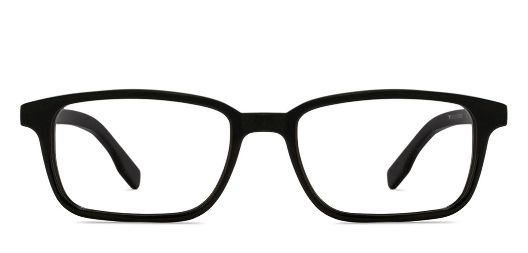 Black Rectangle Full Rim Unisex Eyeglasses by Vincent Chase VC-121430