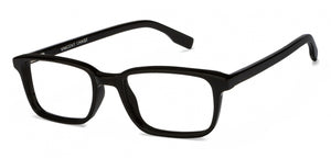 Black Rectangle Full Rim Unisex Eyeglasses by Vincent Chase VC-121430