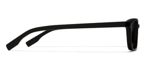 Black Rectangle Full Rim Unisex Eyeglasses by Vincent Chase VC-121430