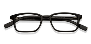 Black Rectangle Full Rim Unisex Eyeglasses by Vincent Chase VC-121430