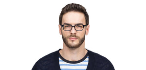 Blue Rectangle Full Rim Unisex Eyeglasses by Vincent Chase Online-121429