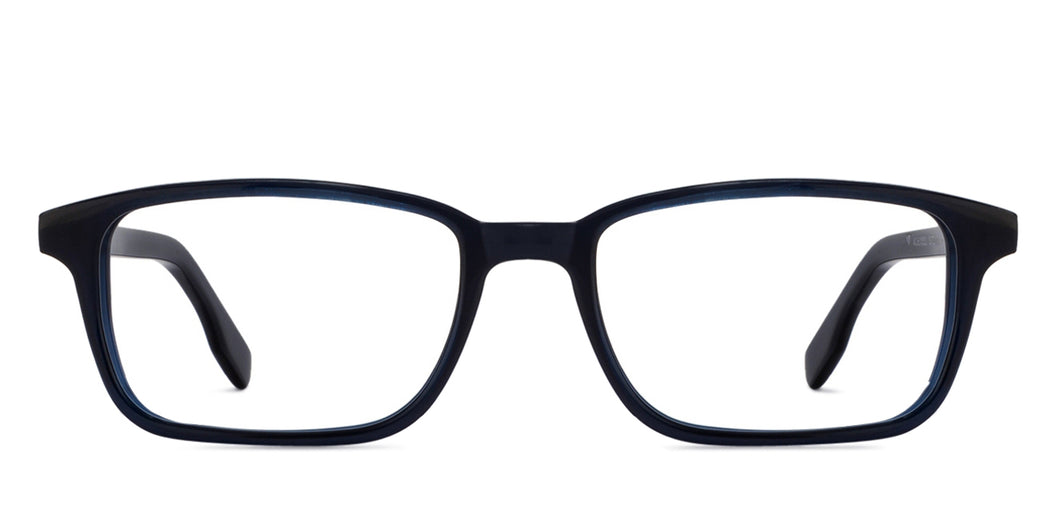 Blue Rectangle Full Rim Unisex Eyeglasses by Vincent Chase Online-121429