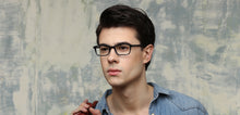 Load image into Gallery viewer, Blue Rectangle Full Rim Unisex Eyeglasses by Vincent Chase Online-121429