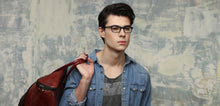 Load image into Gallery viewer, Blue Rectangle Full Rim Unisex Eyeglasses by Vincent Chase Online-121429