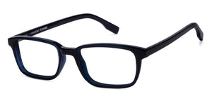 Blue Rectangle Full Rim Unisex Eyeglasses by Vincent Chase Online-121429